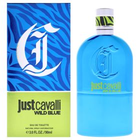Just Cavalli Wild Blue by Roberto Cavalli for Men - 3 oz EDT Spray