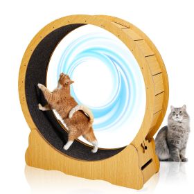 Cat Wheel Exerciser for Indoor Cats, 39.4-inch Large Cat Exercise Wheel for Running Silent