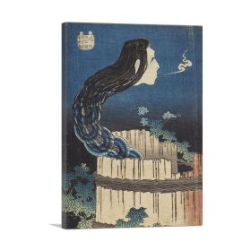 A Woman Ghost Appeared from a Well 1831 (Type: Standard Framed Canvas Print, size: 16" x 12" / 42cm x 30cm (approx))