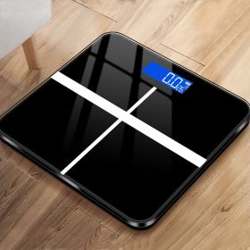 Weighing Scale Bathroom Scales Accurate Bathroom Body Scale Smart Electronic Health Balance Toughened Glass LCD Bathroom Scales Scale Scales (Color: Black)
